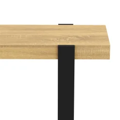 Konsolentisch CHELSEA 100 x 75 cm hellbraun/schwarz
