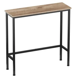 Konsolentisch CONSOLA 75 x 75 cm braun/schwarz
