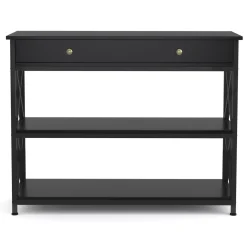 Konsolentisch EDMAR 100 x 80 cm schwarz