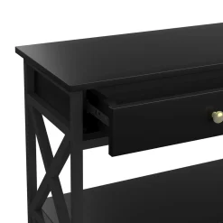 Konsolentisch EDMAR 100 x 80 cm schwarz