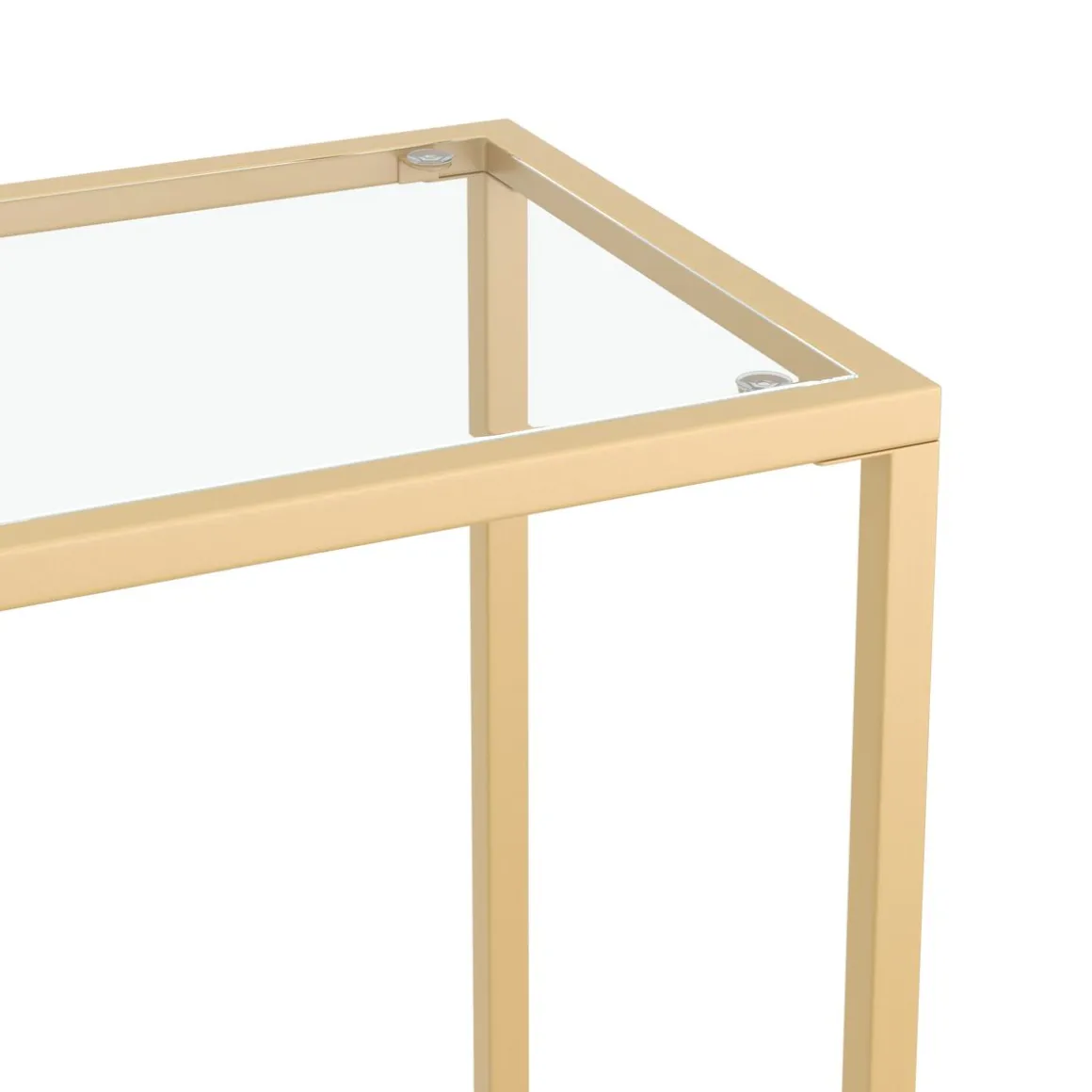 Konsolentisch Glas TYRO 100 x 80 cm gold | GONSER.CH