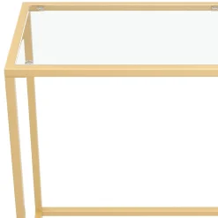 Konsolentisch Glas TYRO 100 x 80 cm gold | GONSER.CH