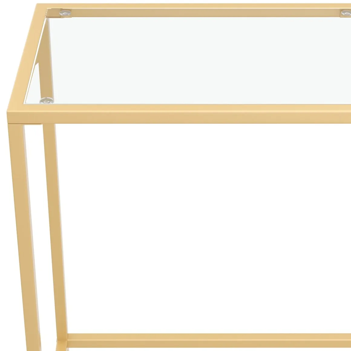 Konsolentisch Glas TYRO 100 x 80 cm gold | GONSER.CH