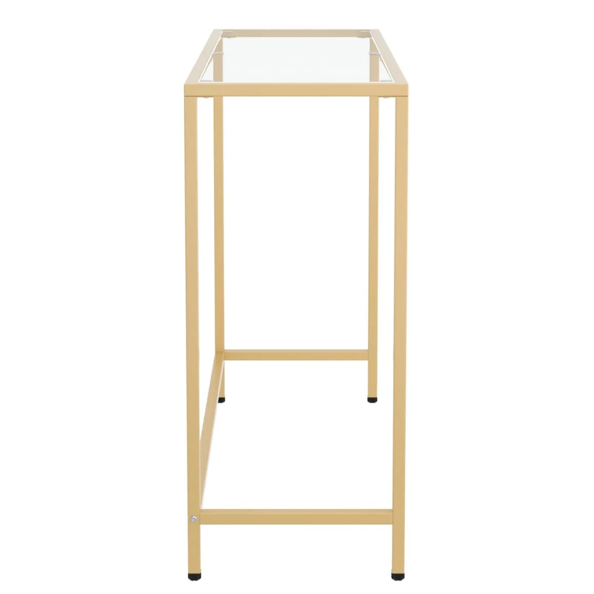 Konsolentisch Glas TYRO 100 x 80 cm gold | GONSER.CH