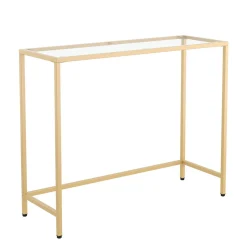 Konsolentisch Glas TYRO 100 x 80 cm gold | GONSER.CH