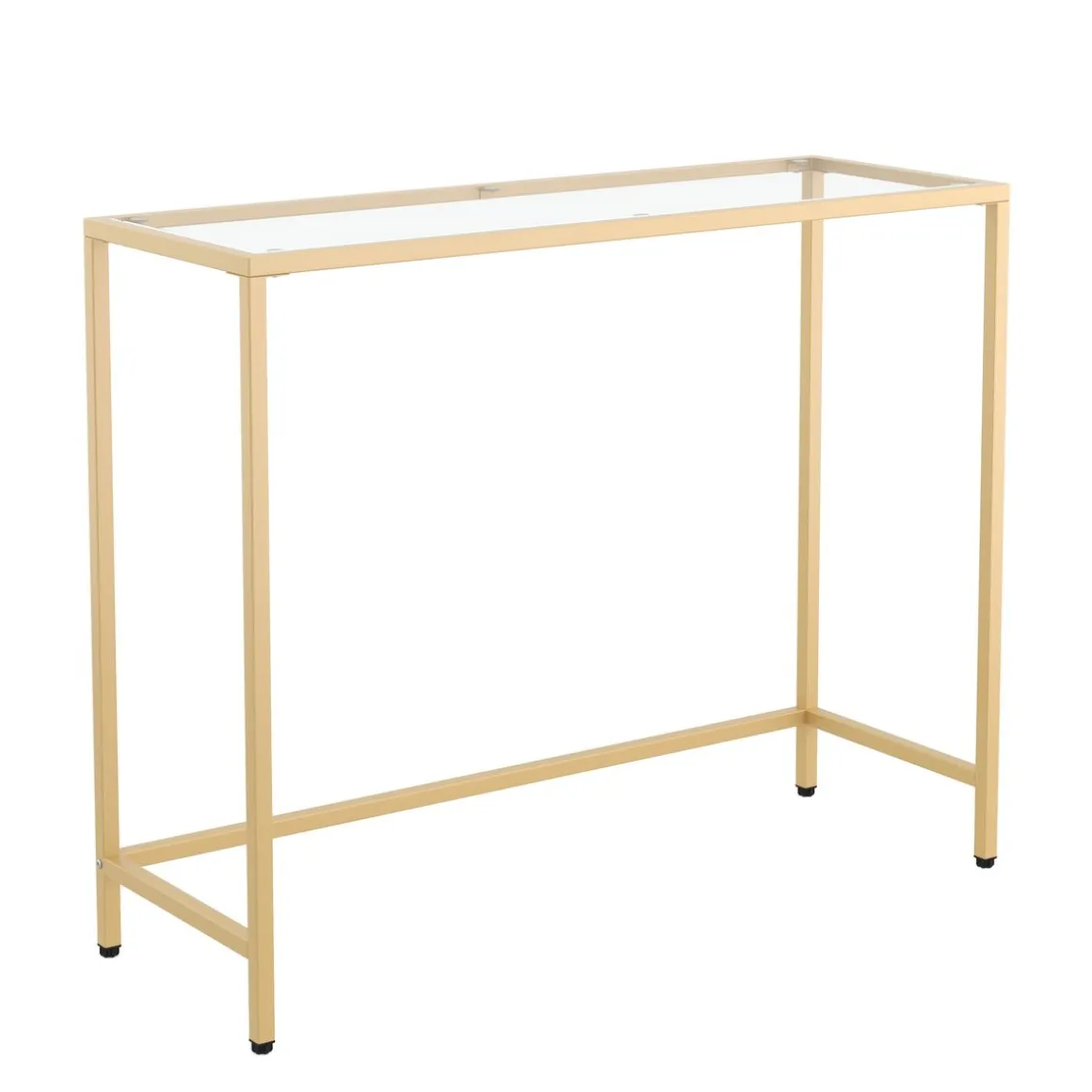 Konsolentisch Glas TYRO 100 x 80 cm gold | GONSER.CH