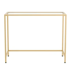 Konsolentisch Glas TYRO 100 x 80 cm gold | GONSER.CH
