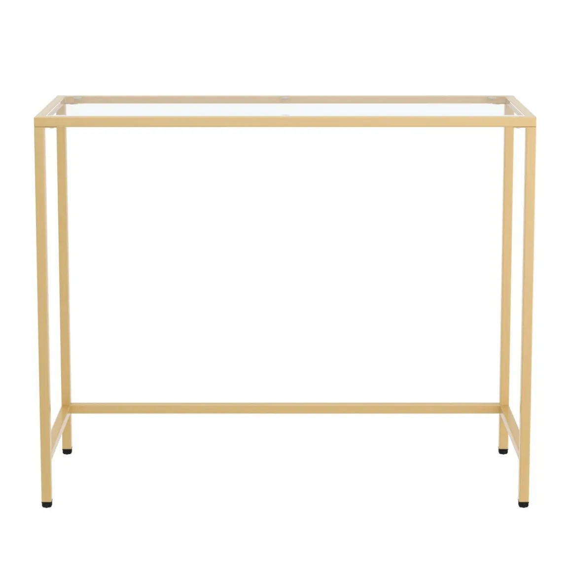 Konsolentisch Glas TYRO 100 x 80 cm gold | GONSER.CH