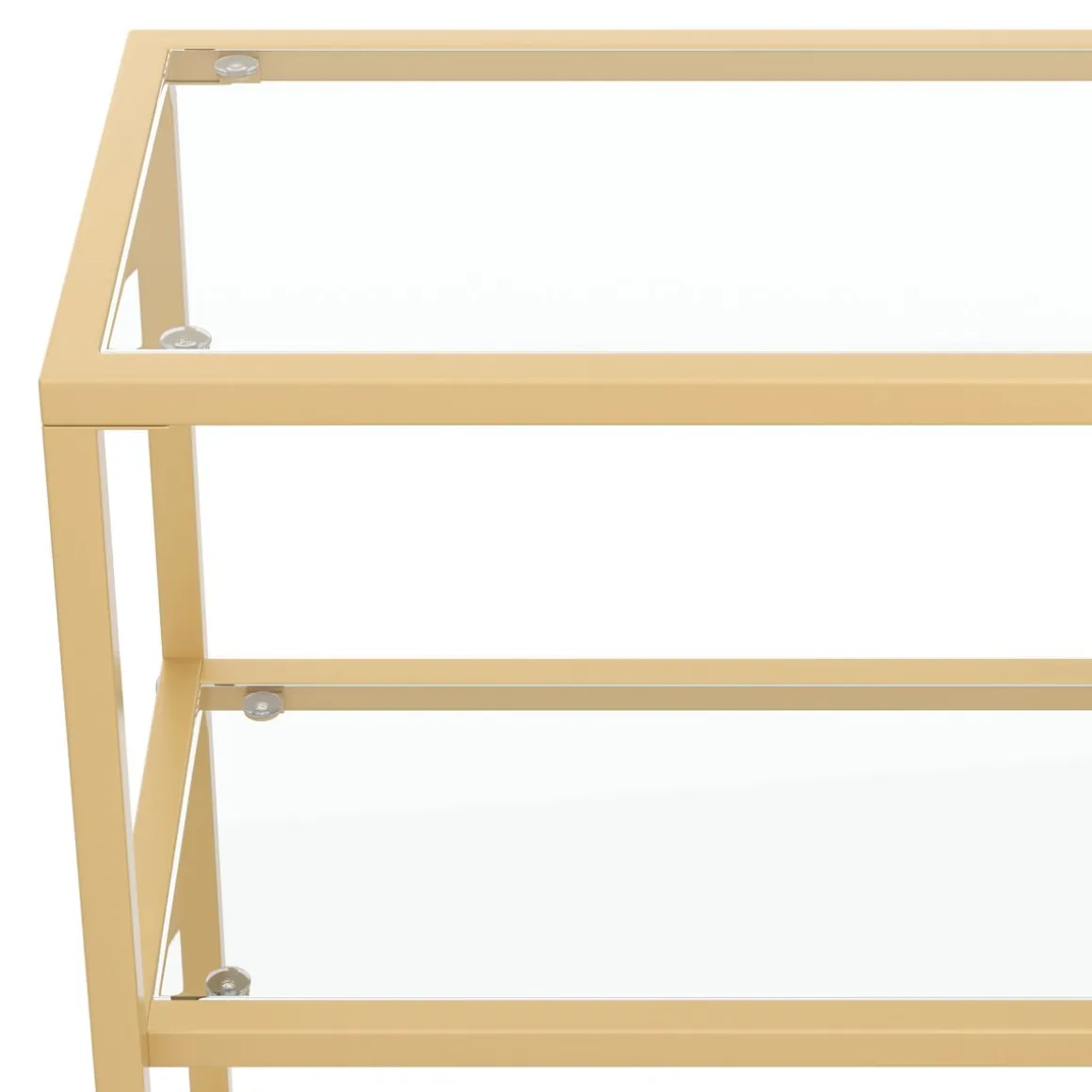 Konsolentisch Glas TYRO 100 x 73 cm gold
