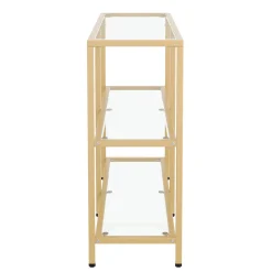 Konsolentisch Glas TYRO 100 x 73 cm gold