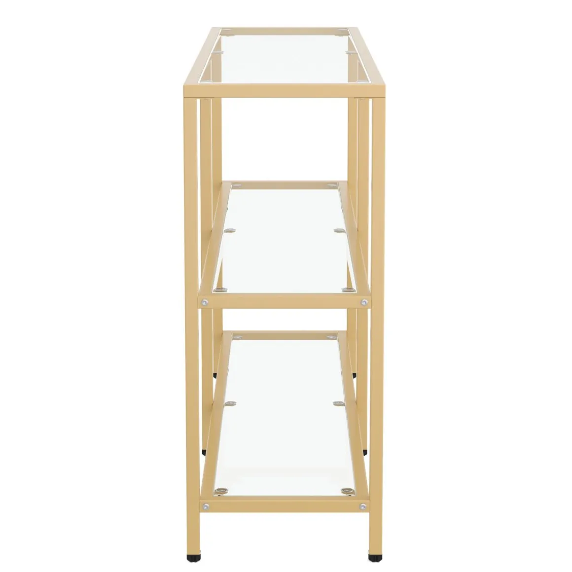 Konsolentisch Glas TYRO 100 x 73 cm gold