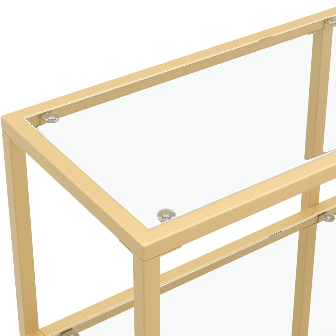 Konsolentisch Glas TYRO 100 x 73 cm gold