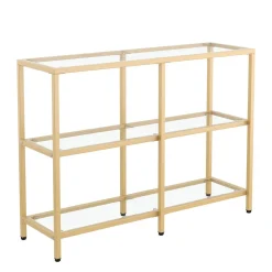 Konsolentisch Glas TYRO 100 x 73 cm gold