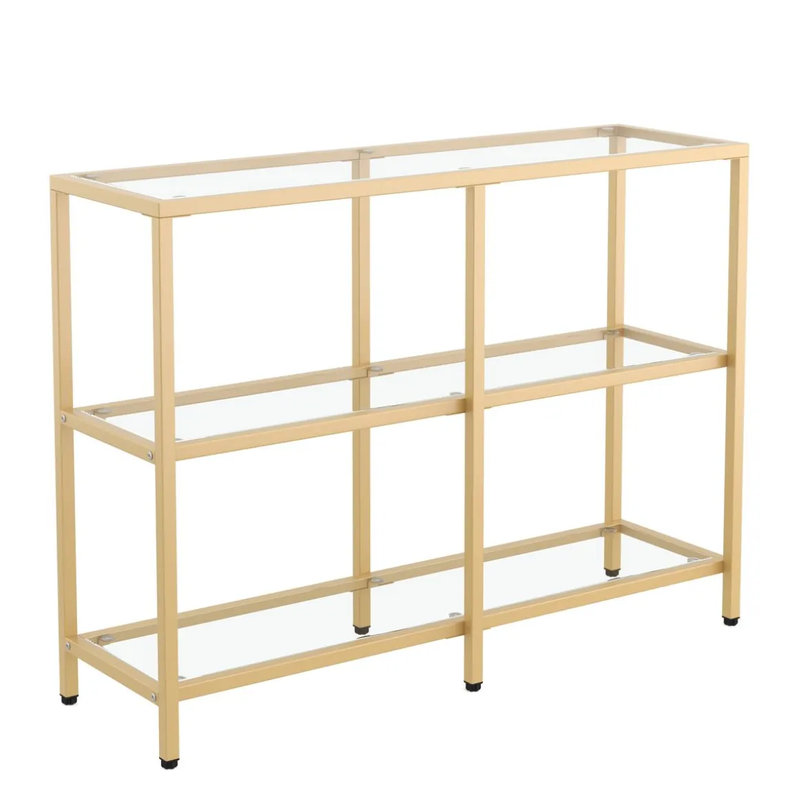 Konsolentisch Glas TYRO 100 x 73 cm gold