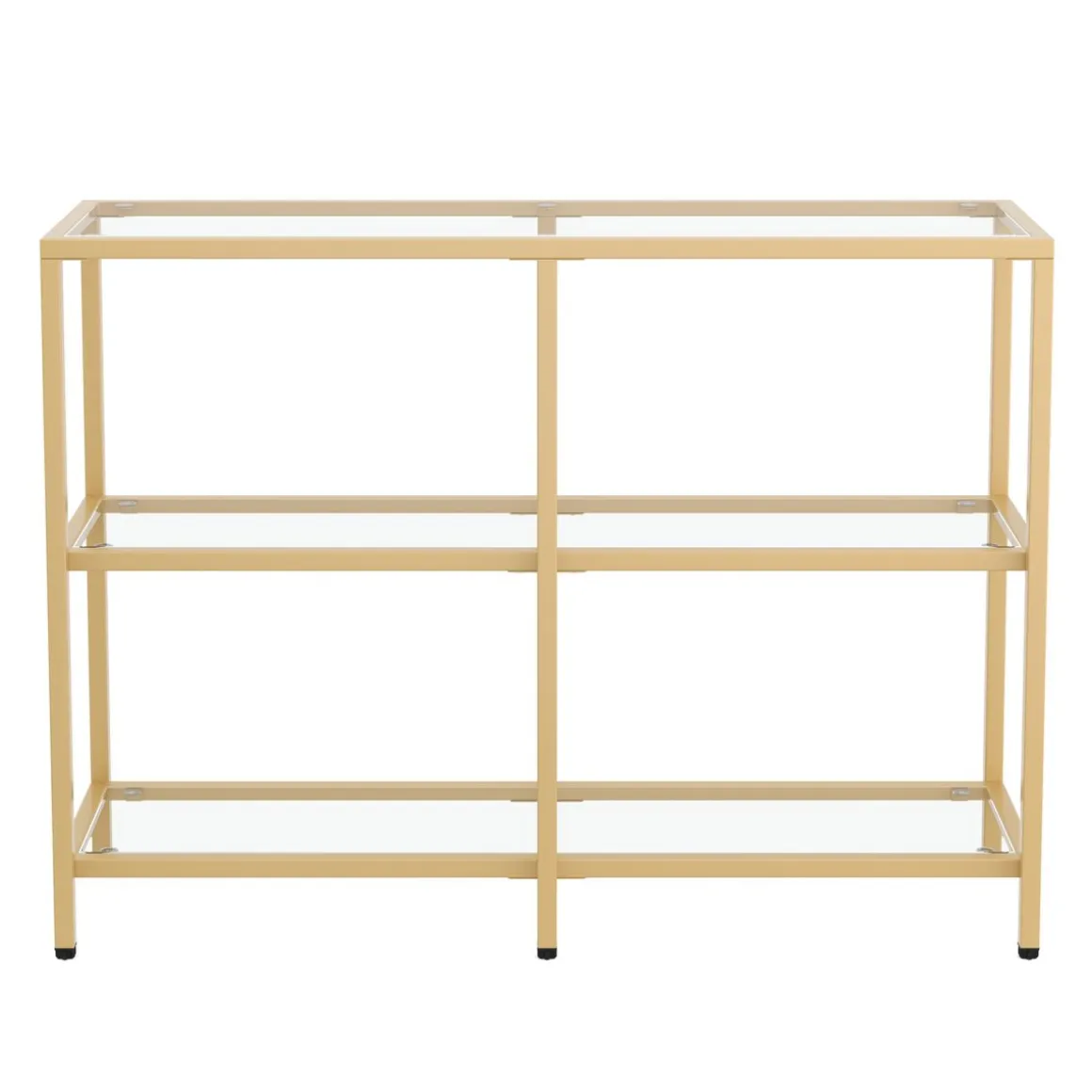 Konsolentisch Glas TYRO 100 x 73 cm gold