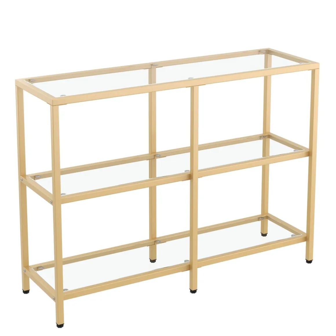 Konsolentisch Glas TYRO 100 x 73 cm gold