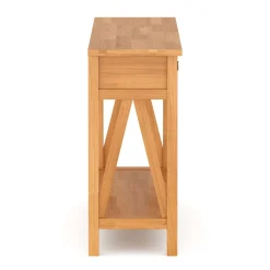 Konsolentisch Holz CEDAR 107 x 76 cm natur