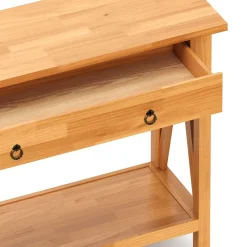 Konsolentisch Holz CEDAR 107 x 76 cm natur