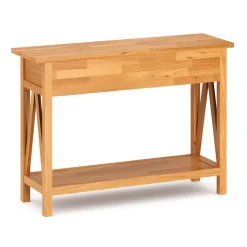 Konsolentisch Holz CEDAR 107 x 76 cm natur