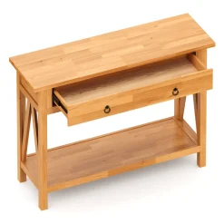 Konsolentisch Holz CEDAR 107 x 76 cm natur
