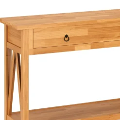 Konsolentisch Holz CEDAR 107 x 76 cm natur
