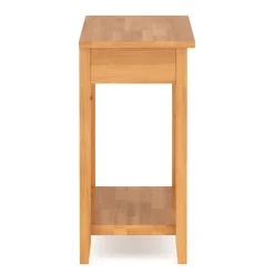 Konsolentisch Holz LUCENT 80 x 76 cm natur
