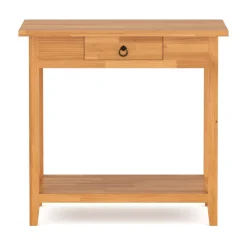 Konsolentisch Holz LUCENT 80 x 76 cm natur
