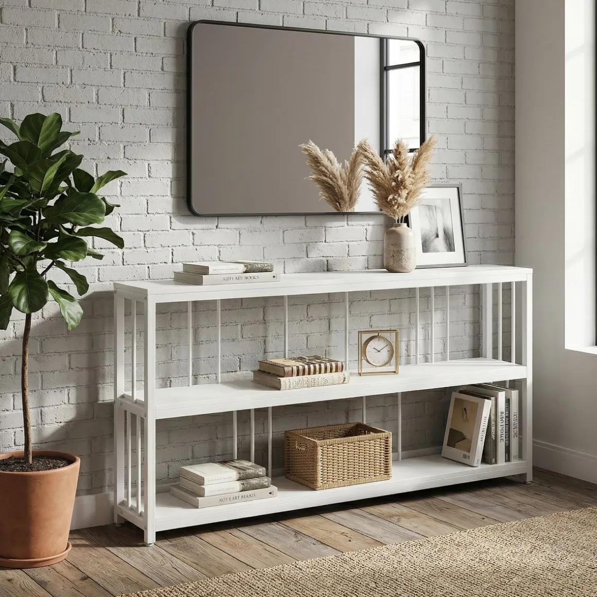 Konsolentisch KLYNT 178 x 90 cm weiss