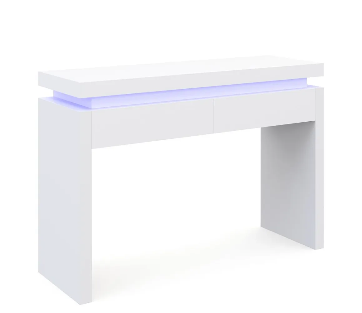 Konsolentisch LED FRANCO 120 x 83 cm weiss