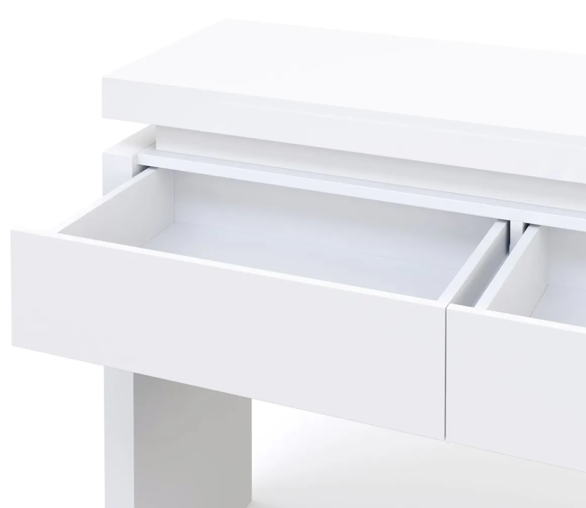 Konsolentisch LED FRANCO 120 x 83 cm weiss