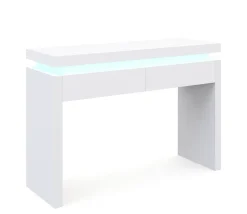 Konsolentisch LED FRANCO 120 x 83 cm weiss