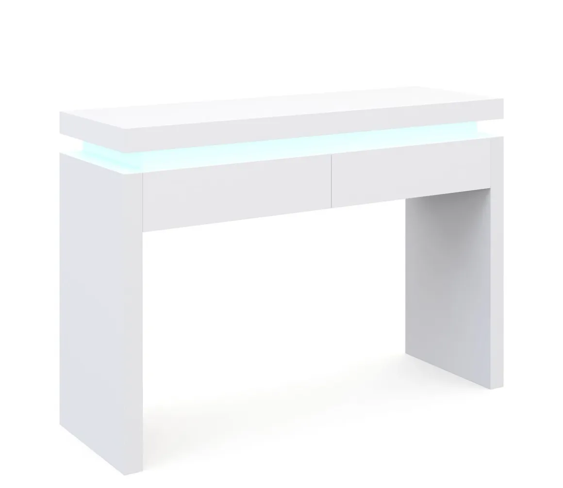 Konsolentisch LED FRANCO 120 x 83 cm weiss