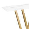 Konsolentisch LORINA 110 x 80 cm weiss/gold