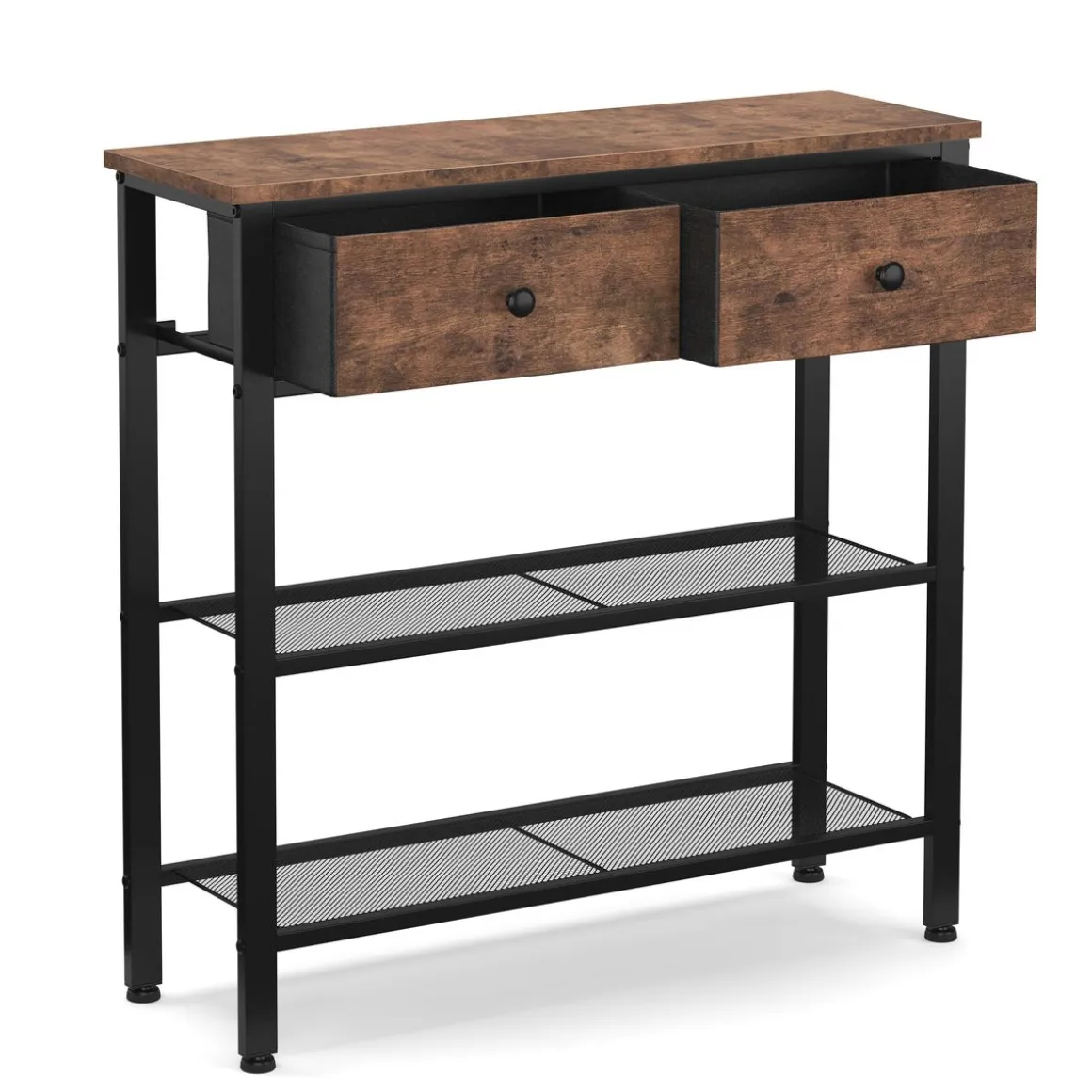 Konsolentisch Vintage BONITA mit Schubladen 75 x 75 cm