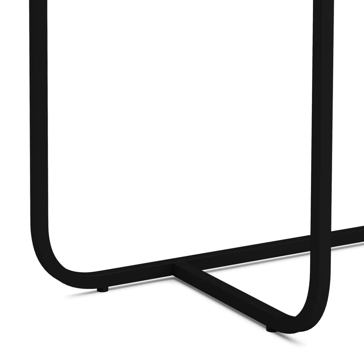 Konsolentisch ZANE 112 x 76 cm weiss/schwarz