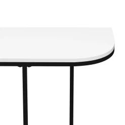 Konsolentisch ZANE 112 x 76 cm weiss/schwarz