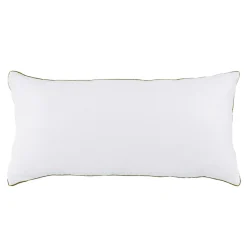 Kopfkissen 2er Set 80 x 40 cm weiss/gold