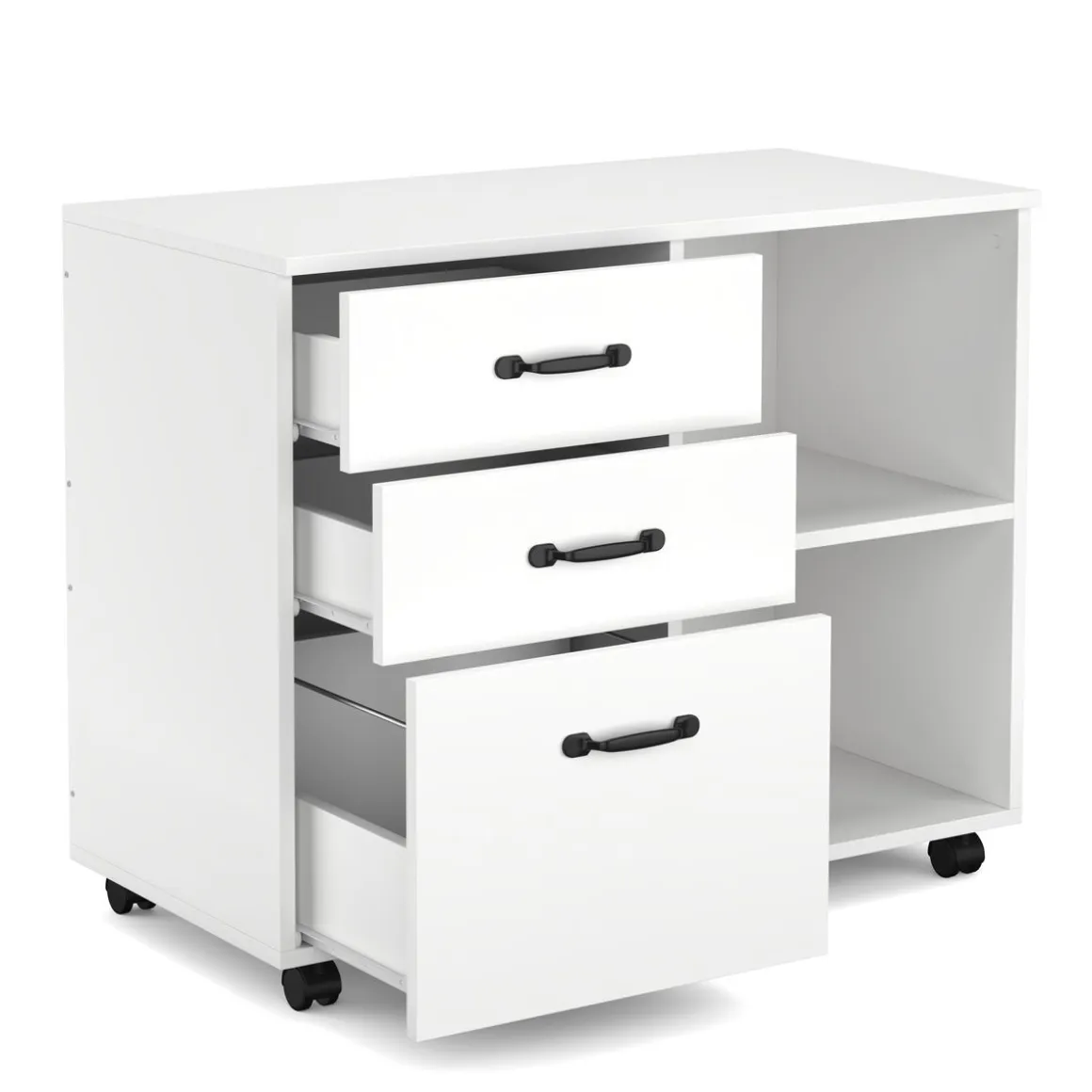 Korpus Aktenschrank ORMEX mit 3 Schubladen und 2 Fächern weiss