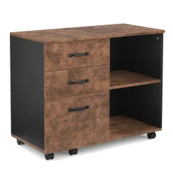 Korpus Aktenschrank Vintage BONITA mit 3 Schubladen und 2 Fächern