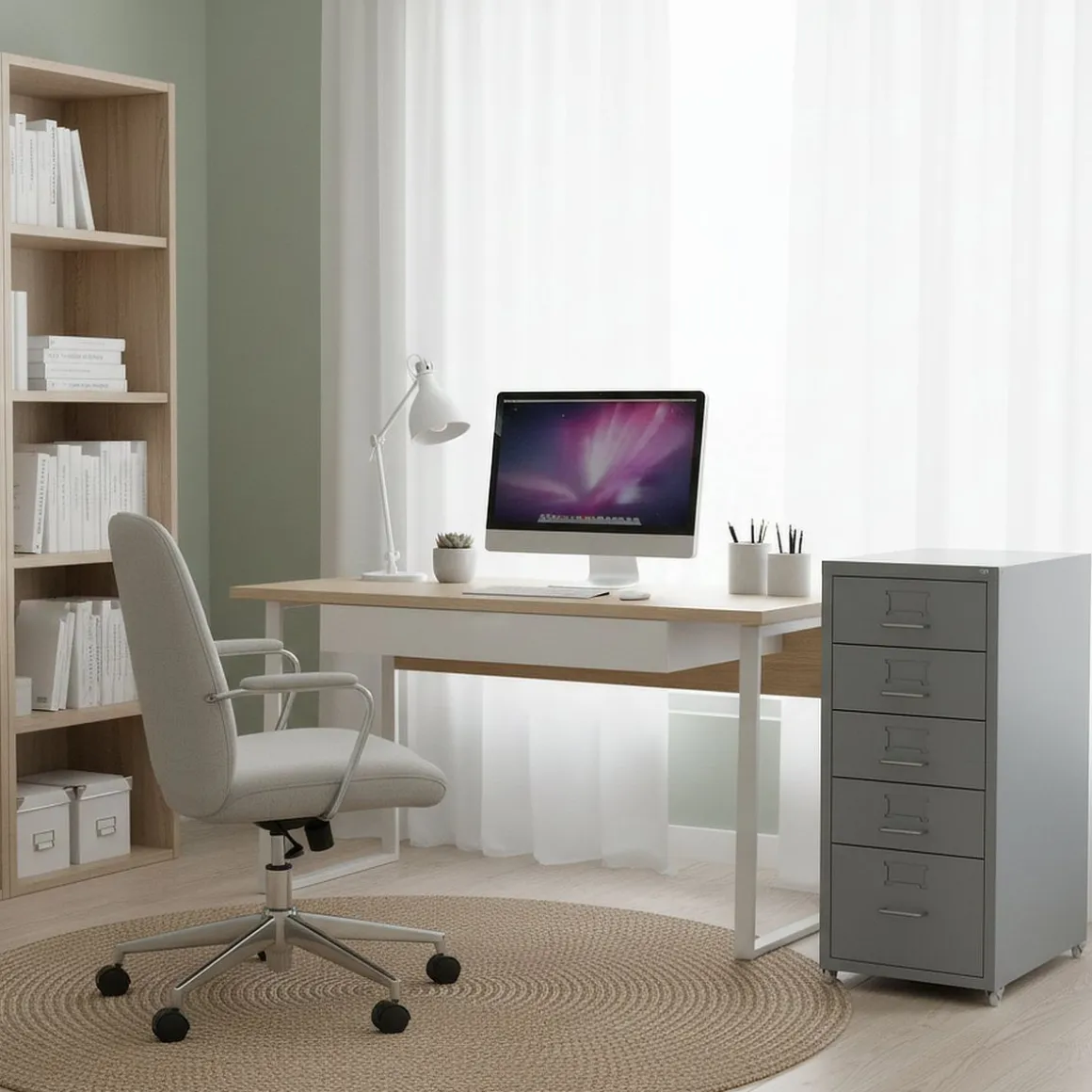 Korpus CUBIX 5 Schubladen grau
