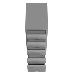 Korpus CUBIX 5 Schubladen grau