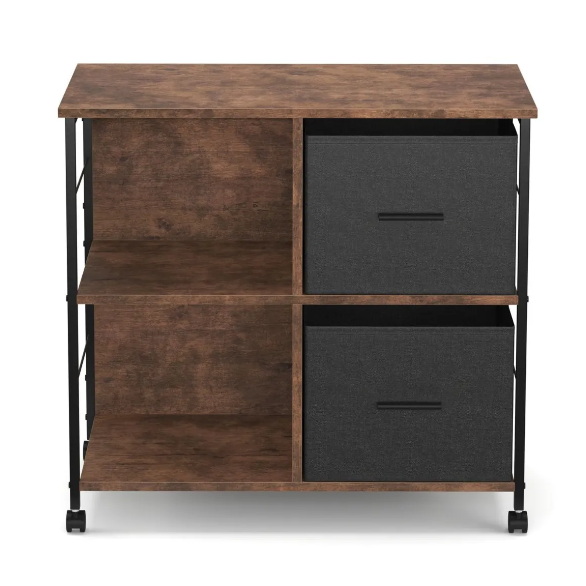 Korpus Vintage BONITA 74 x 69 x 38 cm 2 Stoffschubladen