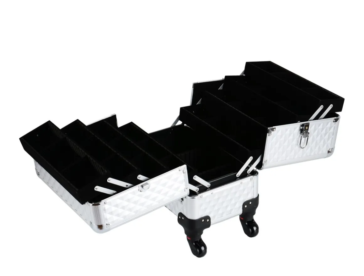 Kosmetikkoffer Trolley BEAUTY silber