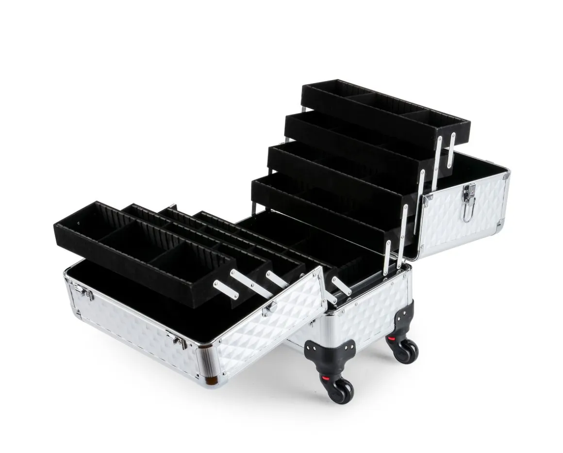 Kosmetikkoffer Trolley BEAUTY silber