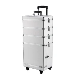 Kosmetikkoffer Trolley GLAMOUR silber
