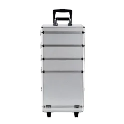 Kosmetikkoffer Trolley GLAMOUR silber