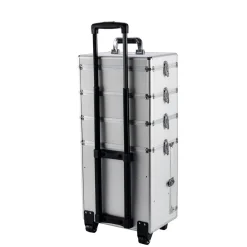 Kosmetikkoffer Trolley GLAMOUR silber