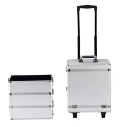 Kosmetikkoffer Trolley GLAMOUR silber