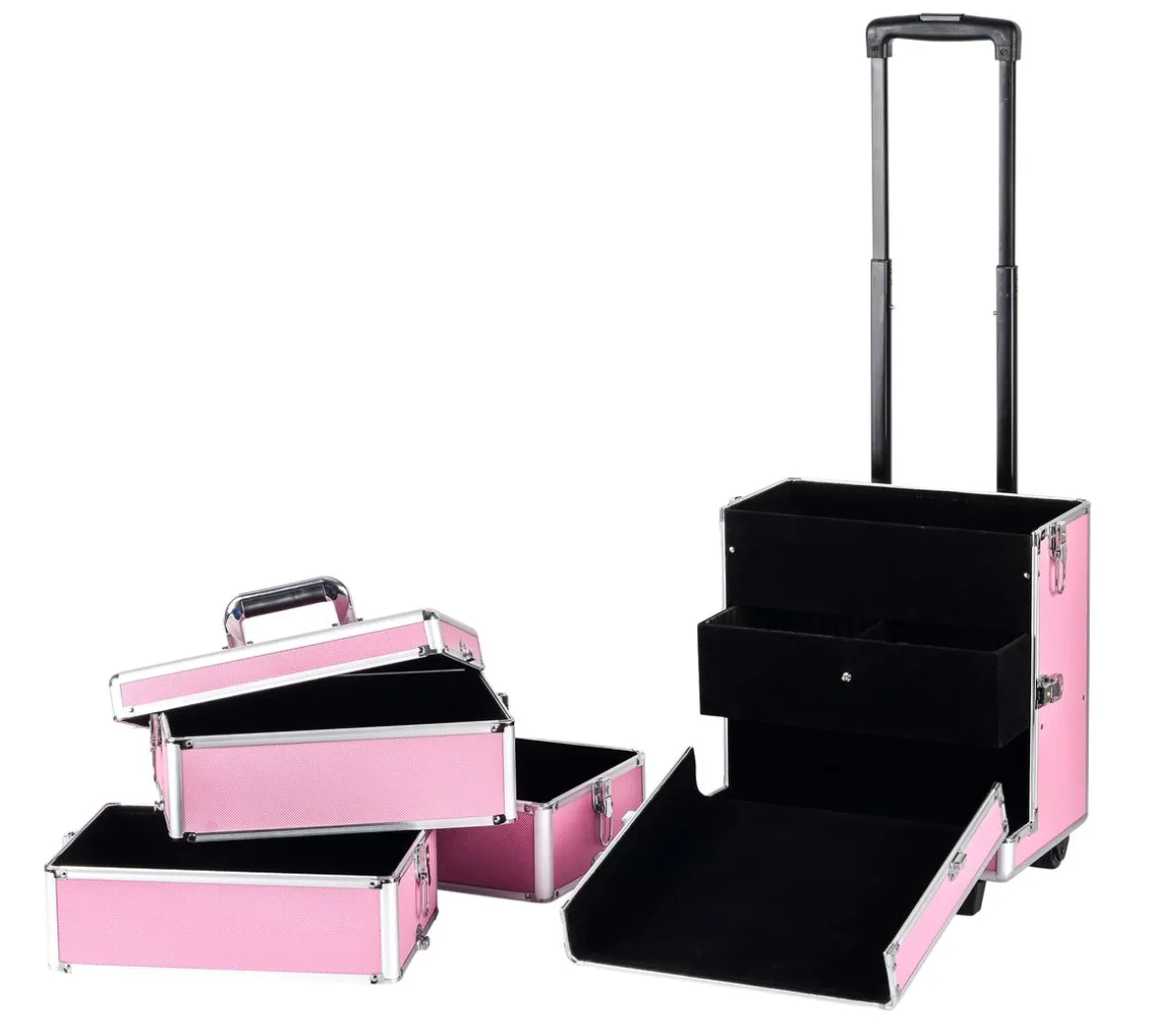 Kosmetikkoffer Trolley GLAMOUR pink