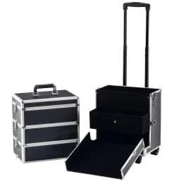 Kosmetikkoffer Trolley GLAMOUR schwarz